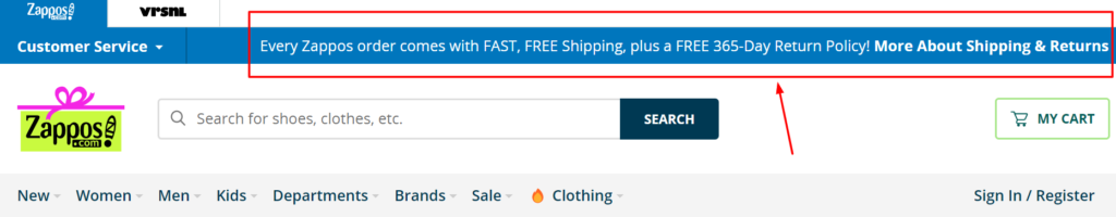 Plus outlet free returns